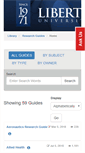 Mobile Screenshot of libguides.liberty.edu