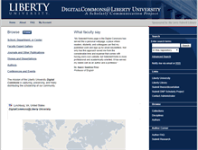 Tablet Screenshot of digitalcommons.liberty.edu